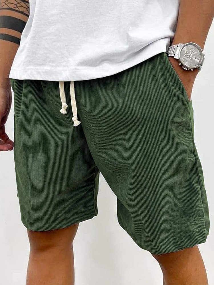 Hugo Men's Casual Shorts | Soft Corduroy, Versatile Style 11