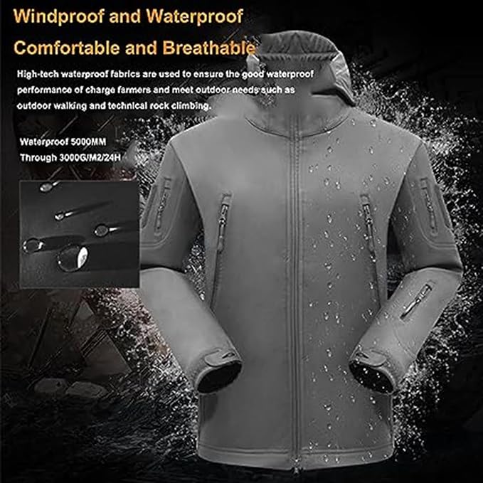 Hugo Men's Multifunctional Jacket | Fleece Lining, All-Season 4