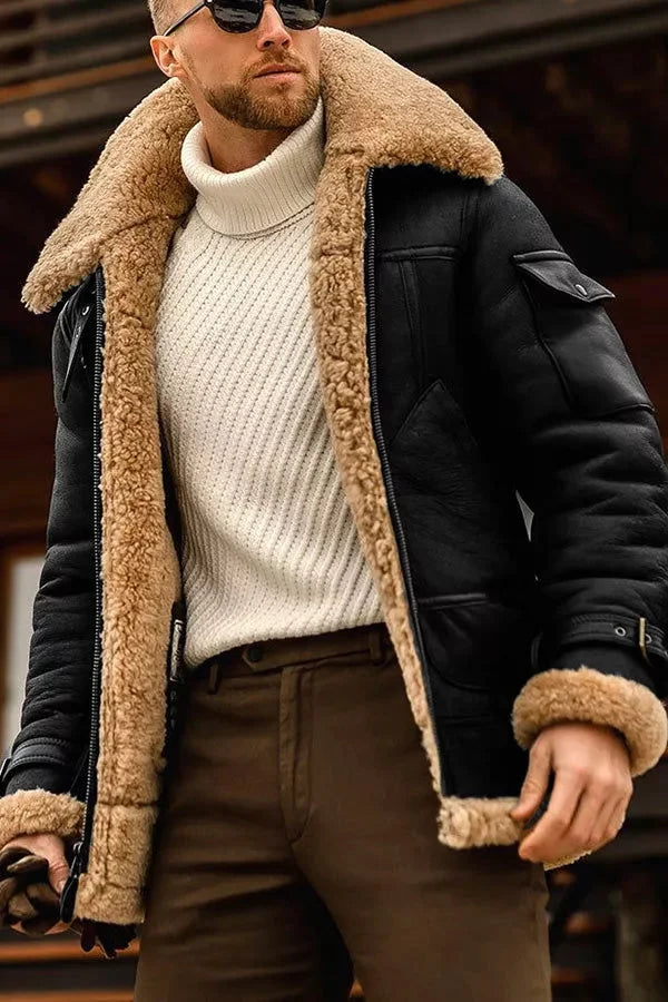 Hugo Men's Winter Jacket | Faux Fur, Stylish & Warm 1