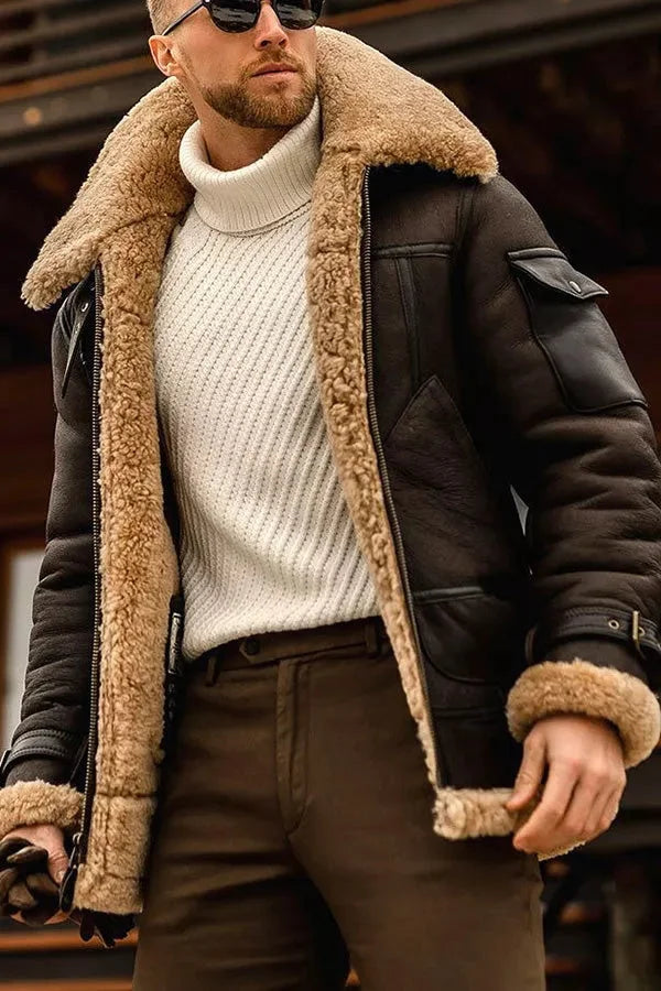 Hugo Men's Winter Jacket | Faux Fur, Stylish & Warm 3