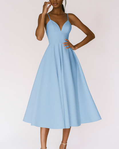 Isabella Women's Midi Dress | Elegant Strappy Design for Summer & Cocktail Events 4