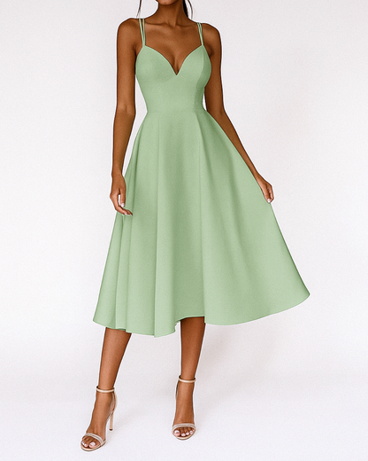 Isabella Women's Midi Dress | Elegant Strappy Design for Summer & Cocktail Events 5