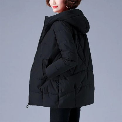 Ivy Women's Black Puffer Jacket | Insulated, Stylish Winter Coat 5