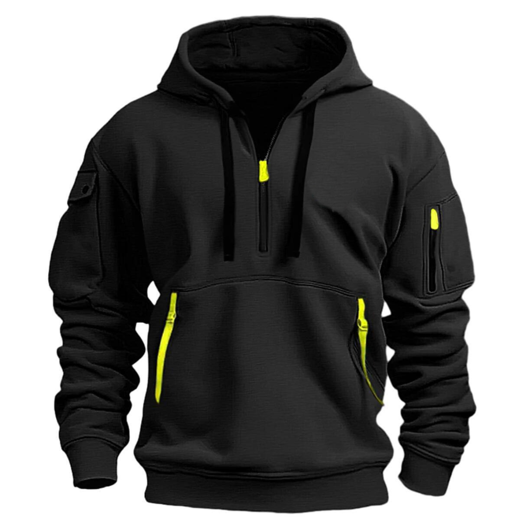 Jade Men's Hoodie | Versatile Zip Front Design, Durable Sweatshirt 2