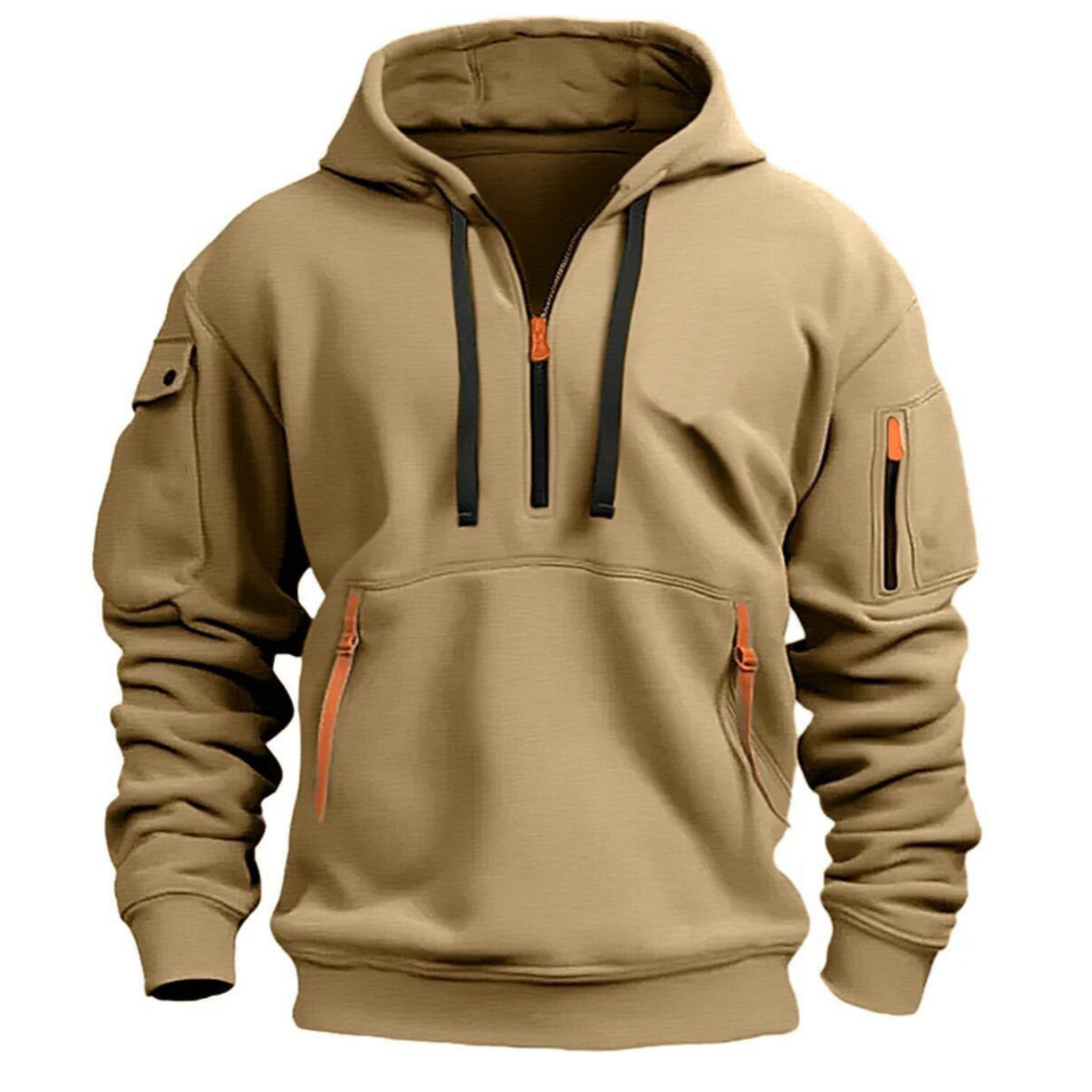 Jade Men's Hoodie | Versatile Zip Front Design, Durable Sweatshirt 3