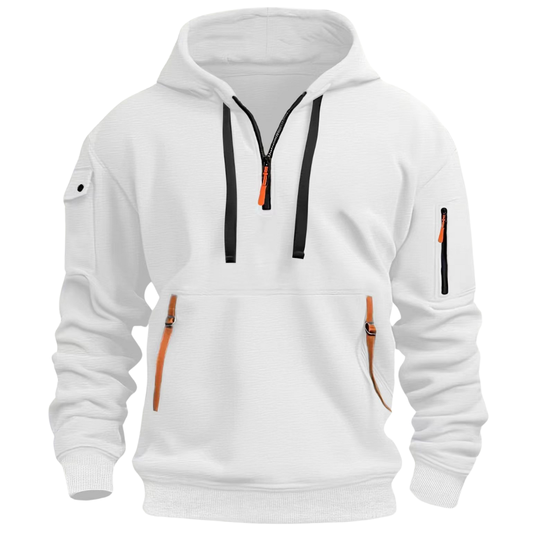 Jade Men's Hoodie | Versatile Zip Front Design, Durable Sweatshirt 6