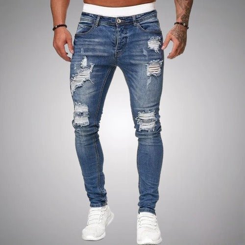 Jade Men's Ripped Pants | Slim Fit, Casual Style 2