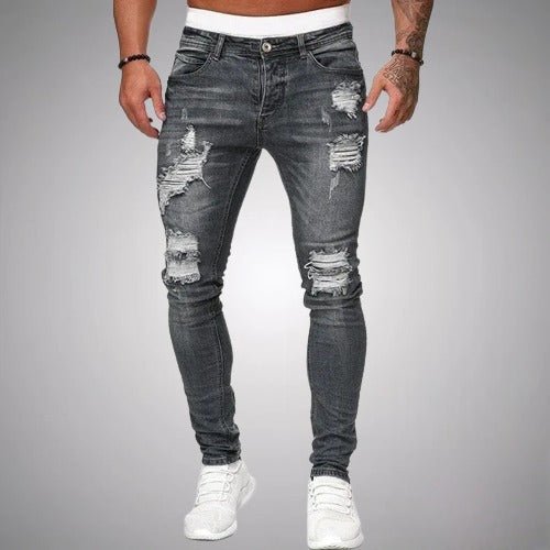 Jade Men's Ripped Pants | Slim Fit, Casual Style 4