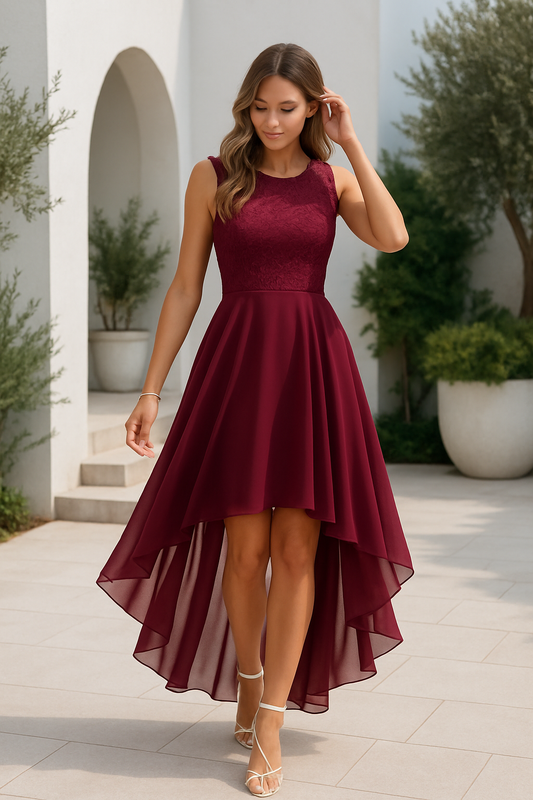 Jade Women's High Low Dress | Elegant Design for Special Occasions 1