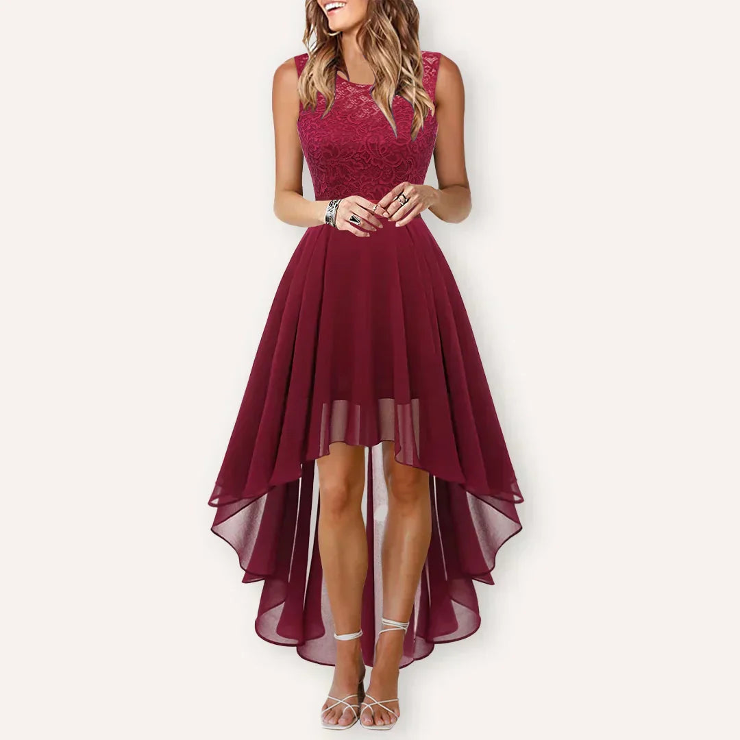 Jade Women's High Low Dress | Elegant Design for Special Occasions 2