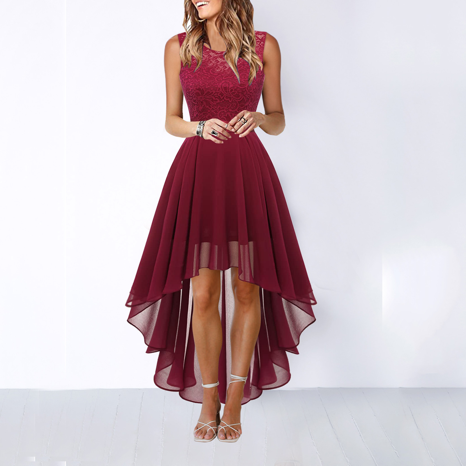 Jade Women's High Low Dress | Elegant Design for Special Occasions 3