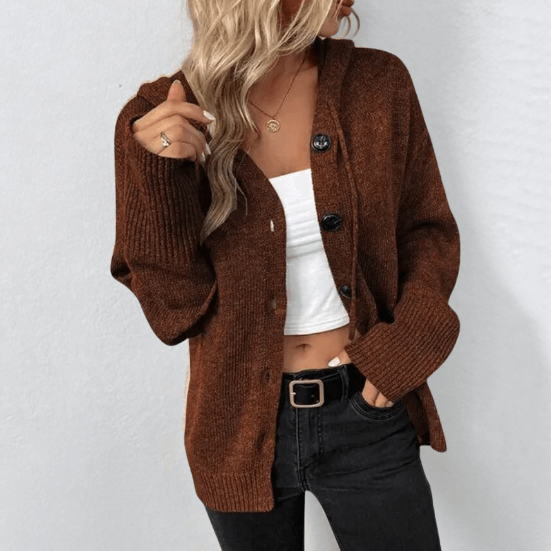 Jade Women's Long Cardigan | Thick Knit, Timeless Style 2