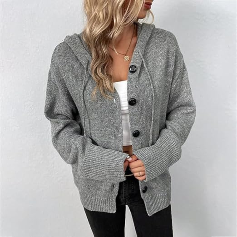 Jade Women's Long Cardigan | Thick Knit, Timeless Style 7