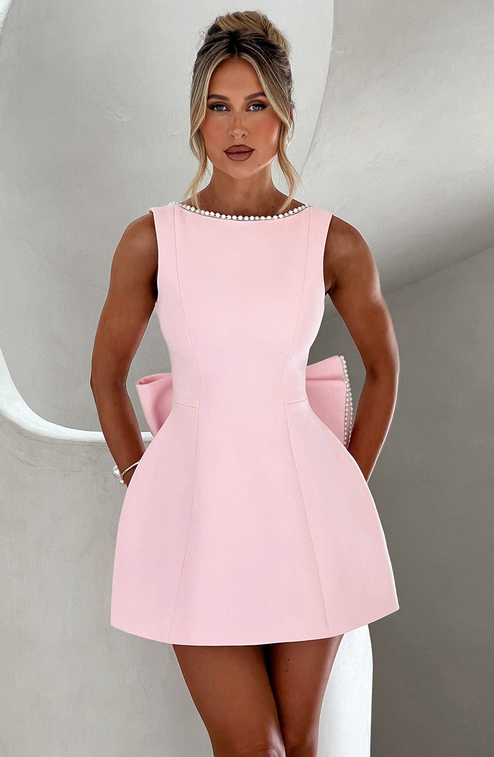 Jade Women's Mini Dress | Structured Elegance for Cocktail Events 0