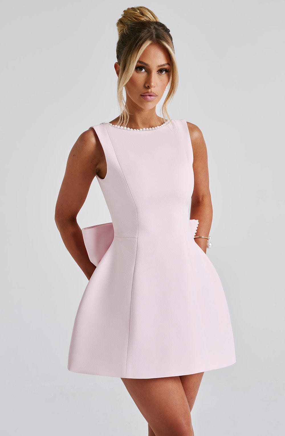 Jade Women's Mini Dress | Structured Elegance for Cocktail Events 1