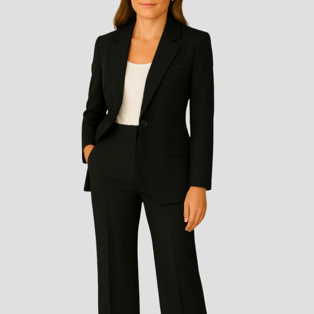 Jade Women's Suit Set | Tailored Long Blazer Design 5