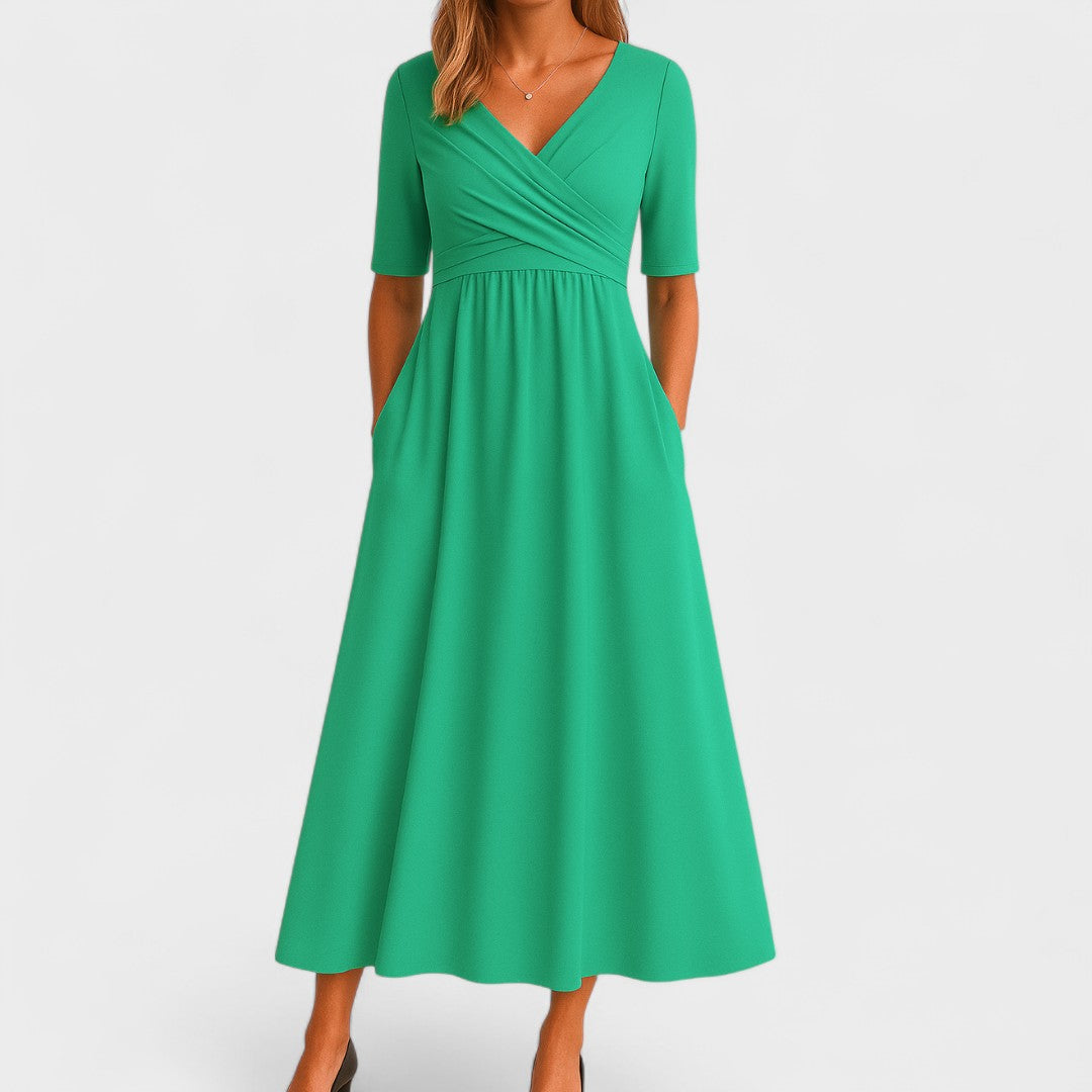 Jade Women's Summer Dress | Soft A-line, Elegant 4