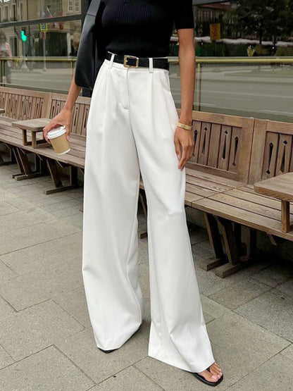 Jade Women's Trousers | Relaxed-Fit Wide Leg Design 0