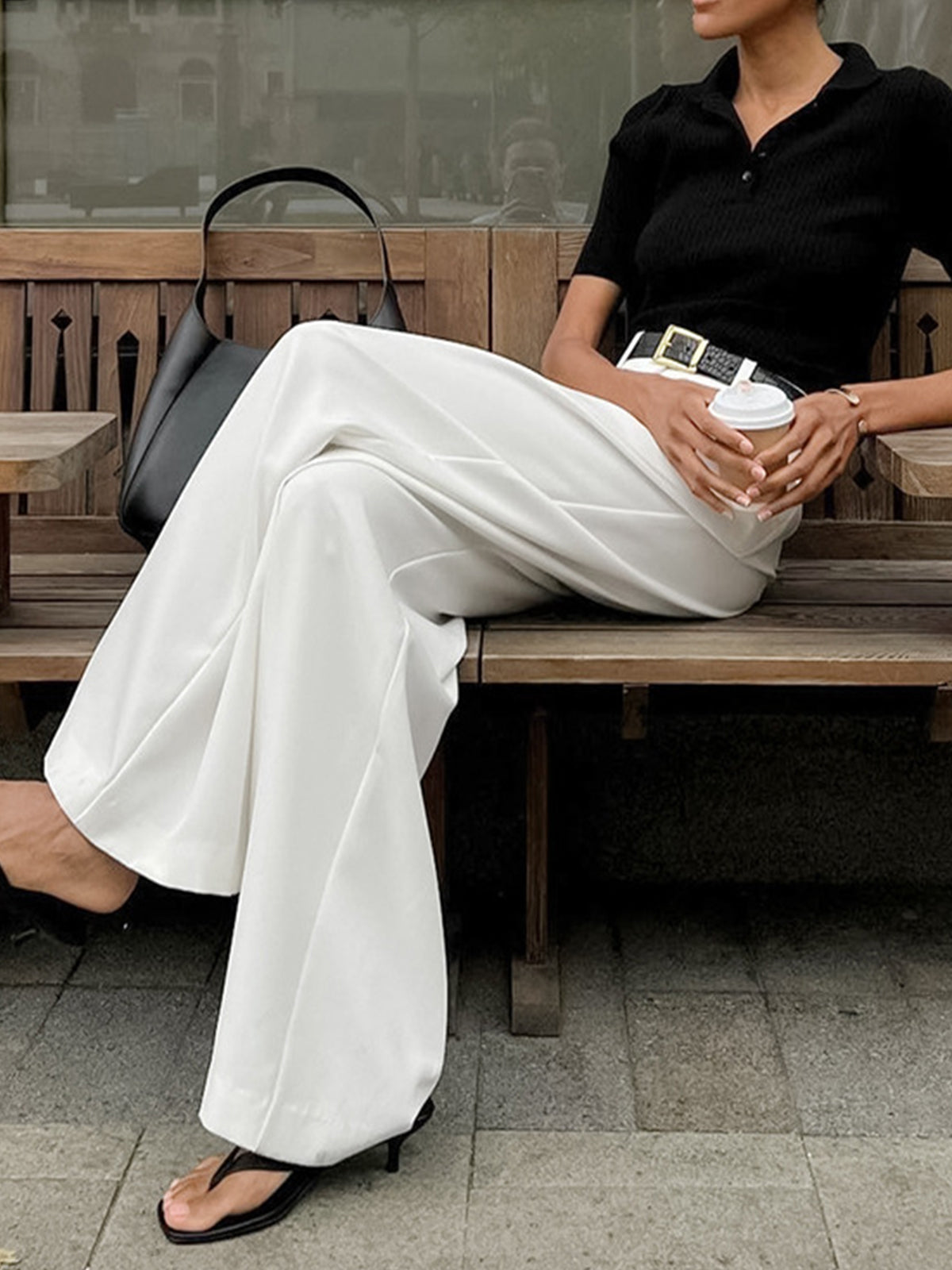 Jade Women's Trousers | Relaxed-Fit Wide Leg Design 3
