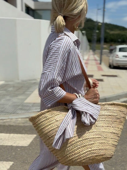 Jasmine Women's Dress | Timeless Stripes, Versatile Style 2