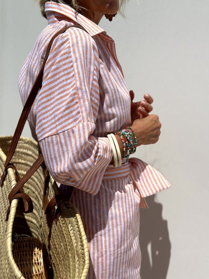 Jasmine Women's Dress | Timeless Stripes, Versatile Style 3