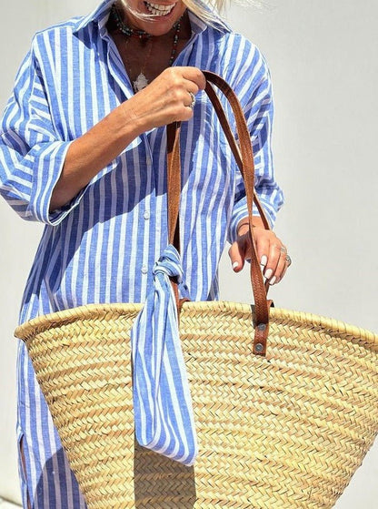 Jasmine Women's Dress | Timeless Stripes, Versatile Style 4
