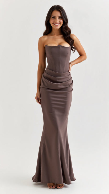 Jasmine Women's Maxi Dress | Elegant Column Silhouette for Formal Events 3