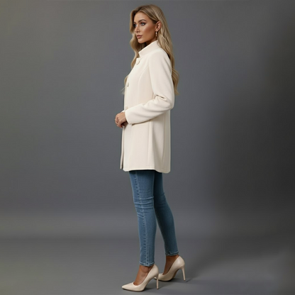 Jasmine Women's Winter Coat | Elegant Design with Button Details 1