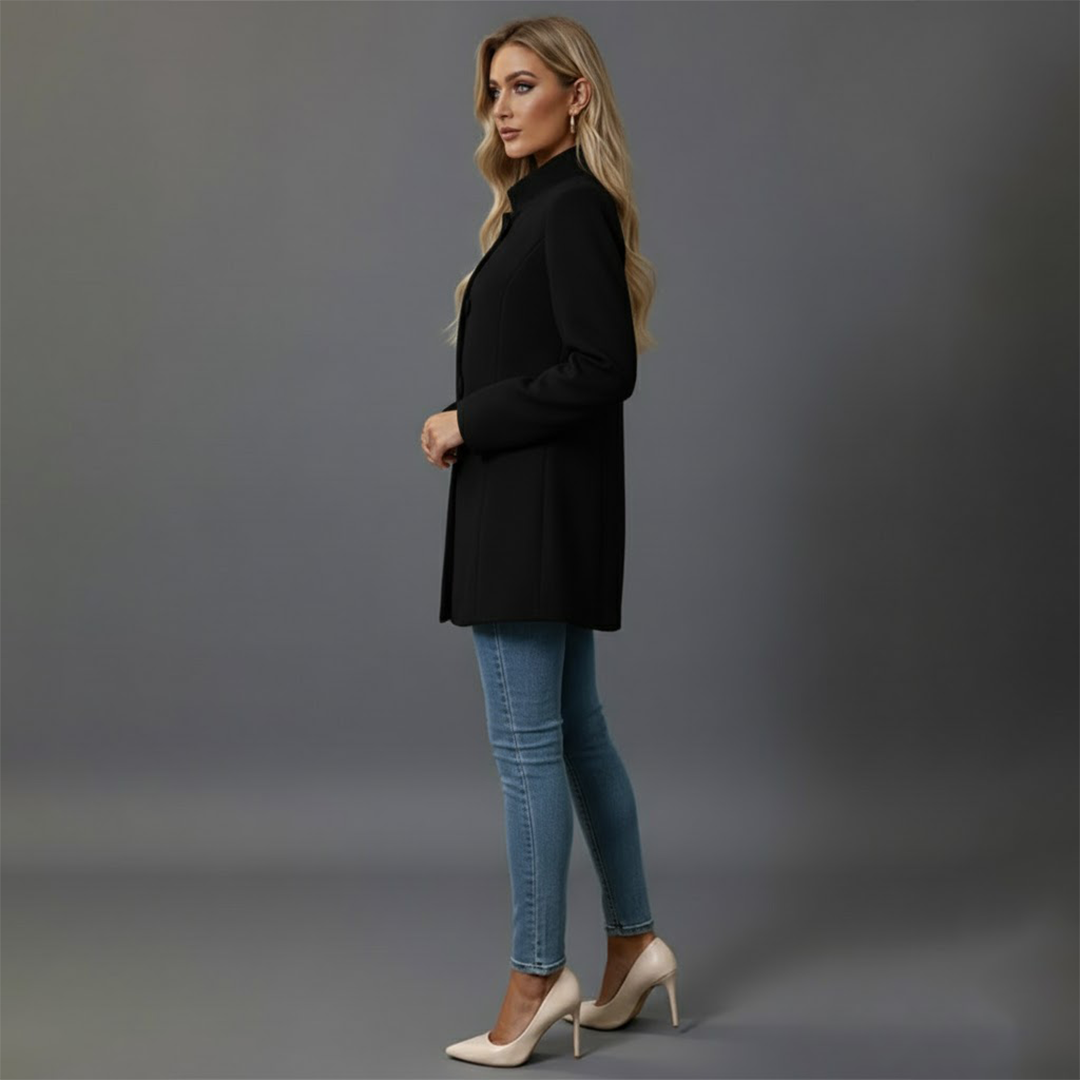 Jasmine Women's Winter Coat | Elegant Design with Button Details 5