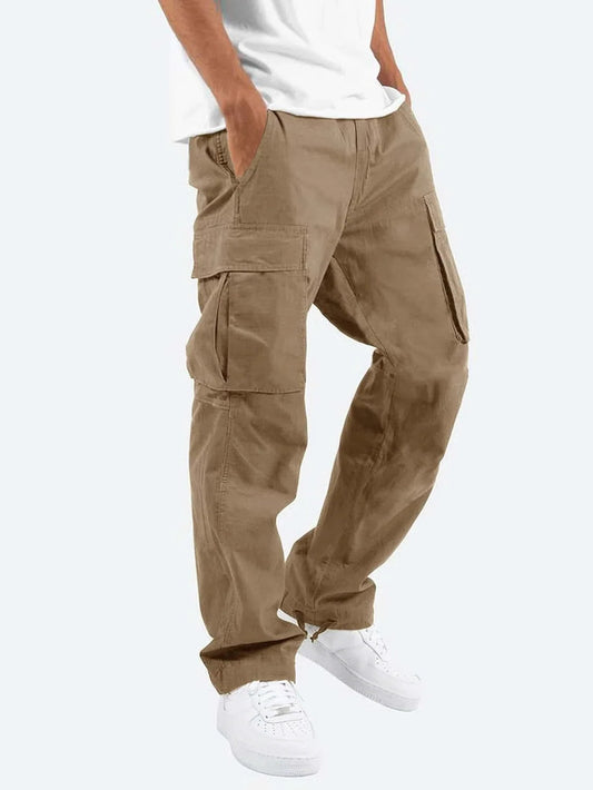 Jasper Men's Cargo Pants | Relaxed Fit, Black with Side Pockets 1