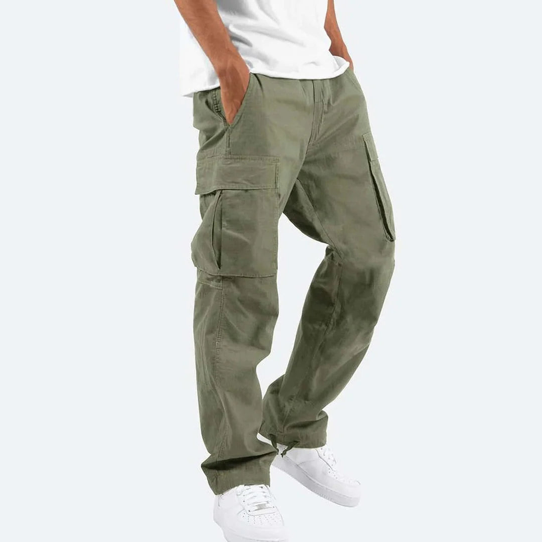 Jasper Men's Cargo Pants | Relaxed Fit, Black with Side Pockets 2