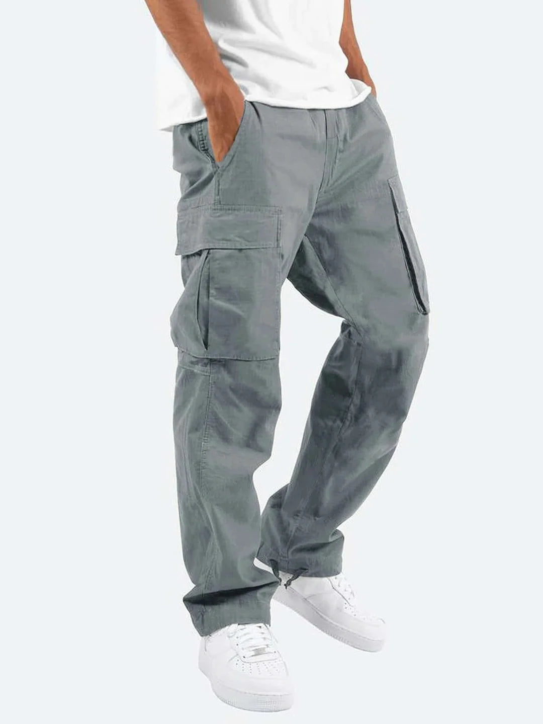 Jasper Men's Cargo Pants | Relaxed Fit, Black with Side Pockets 3