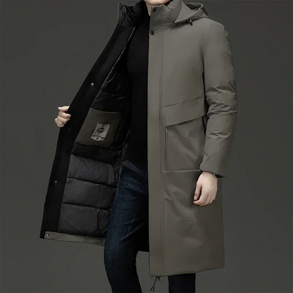 Jasper Men's Coat | Long Hooded Winter Design, Warm & Comfortable 0