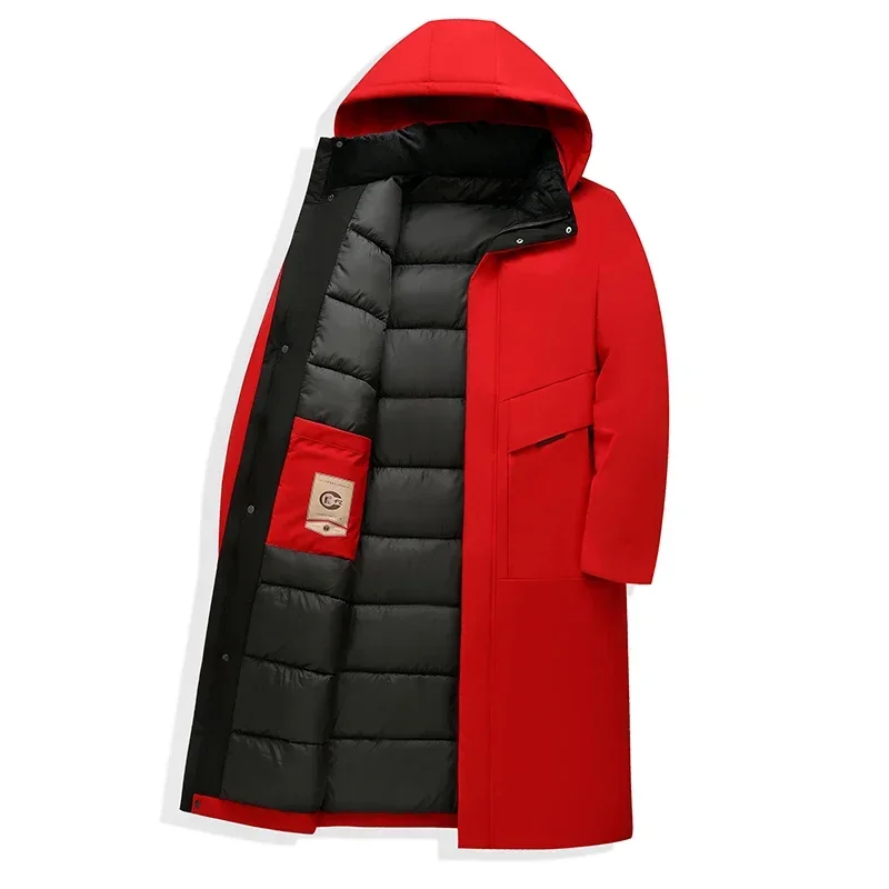 Jasper Men's Coat | Long Hooded Winter Design, Warm & Comfortable 4