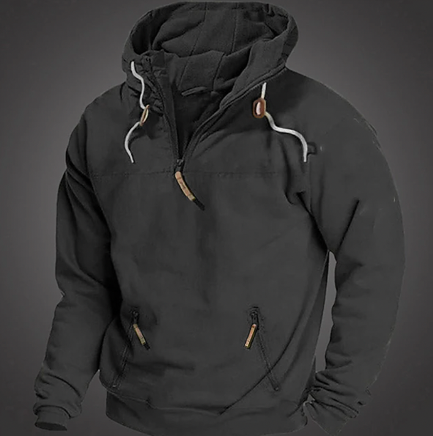 Jasper Men's Jacket | Half Zip, Adjustable Hood, Casual Winter Wear 0