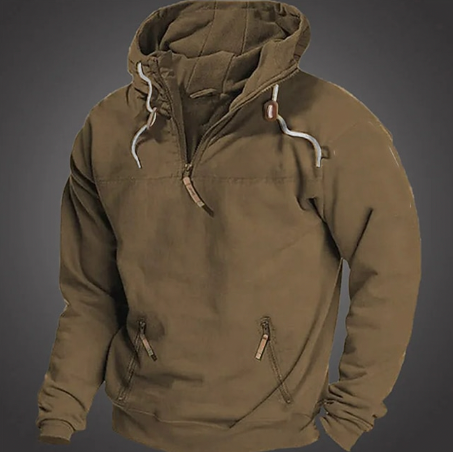 Jasper Men's Jacket | Half Zip, Adjustable Hood, Casual Winter Wear 1