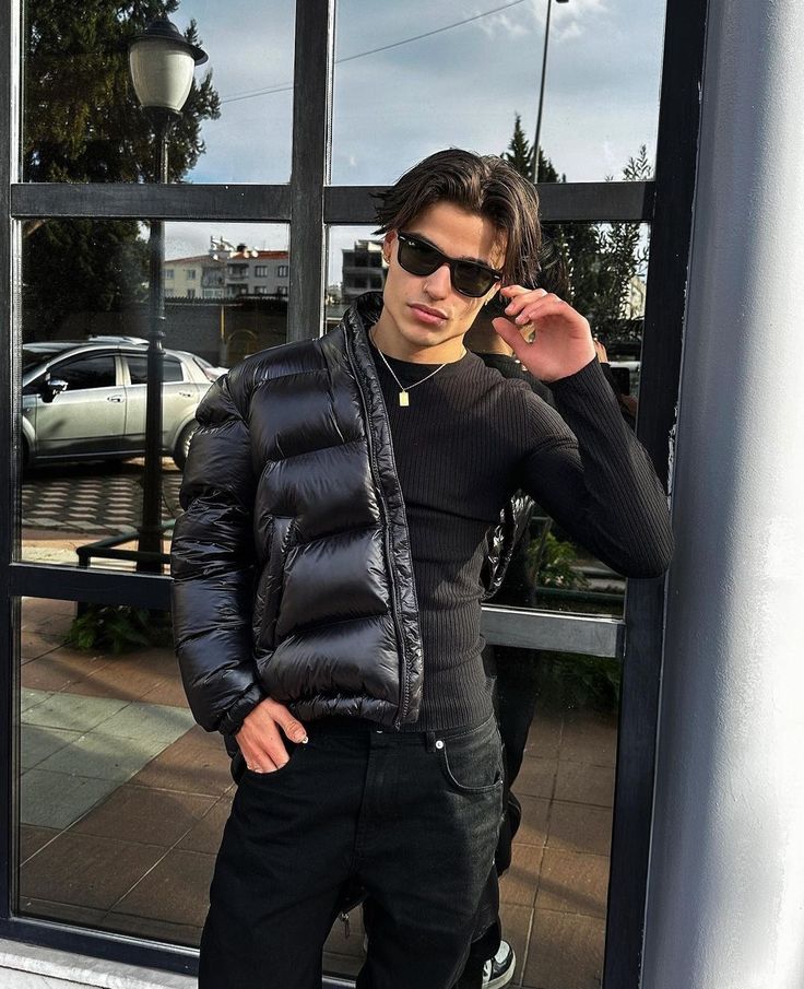 Jasper Men's Puffer Jacket | Glossy Finish, Urban Style 4