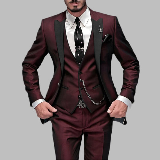 Jasper Men's Suit | Tailored Three-Piece Wedding Ensemble 0