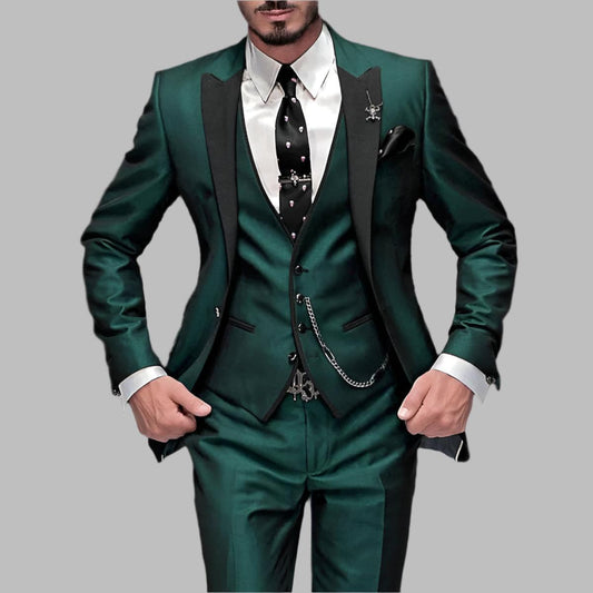 Jasper Men's Suit | Tailored Three-Piece Wedding Ensemble 1