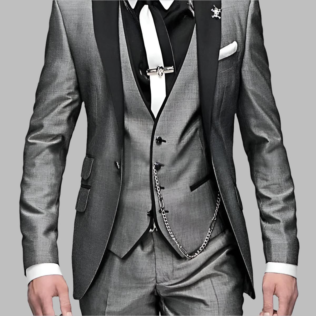 Jasper Men's Suit | Tailored Three-Piece Wedding Ensemble 5