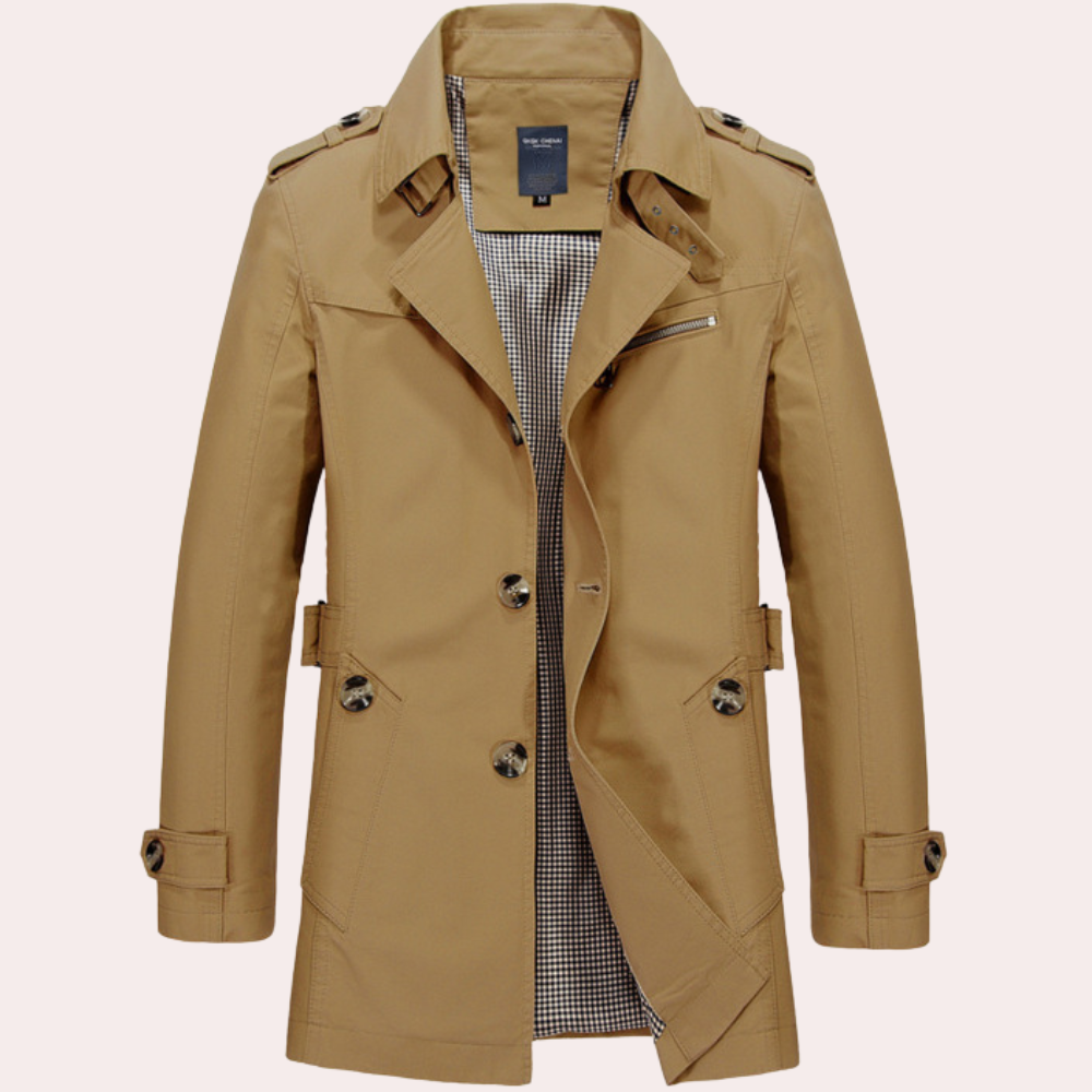 Jasper Men's Trench Coat | Elegant Winter Protection 0