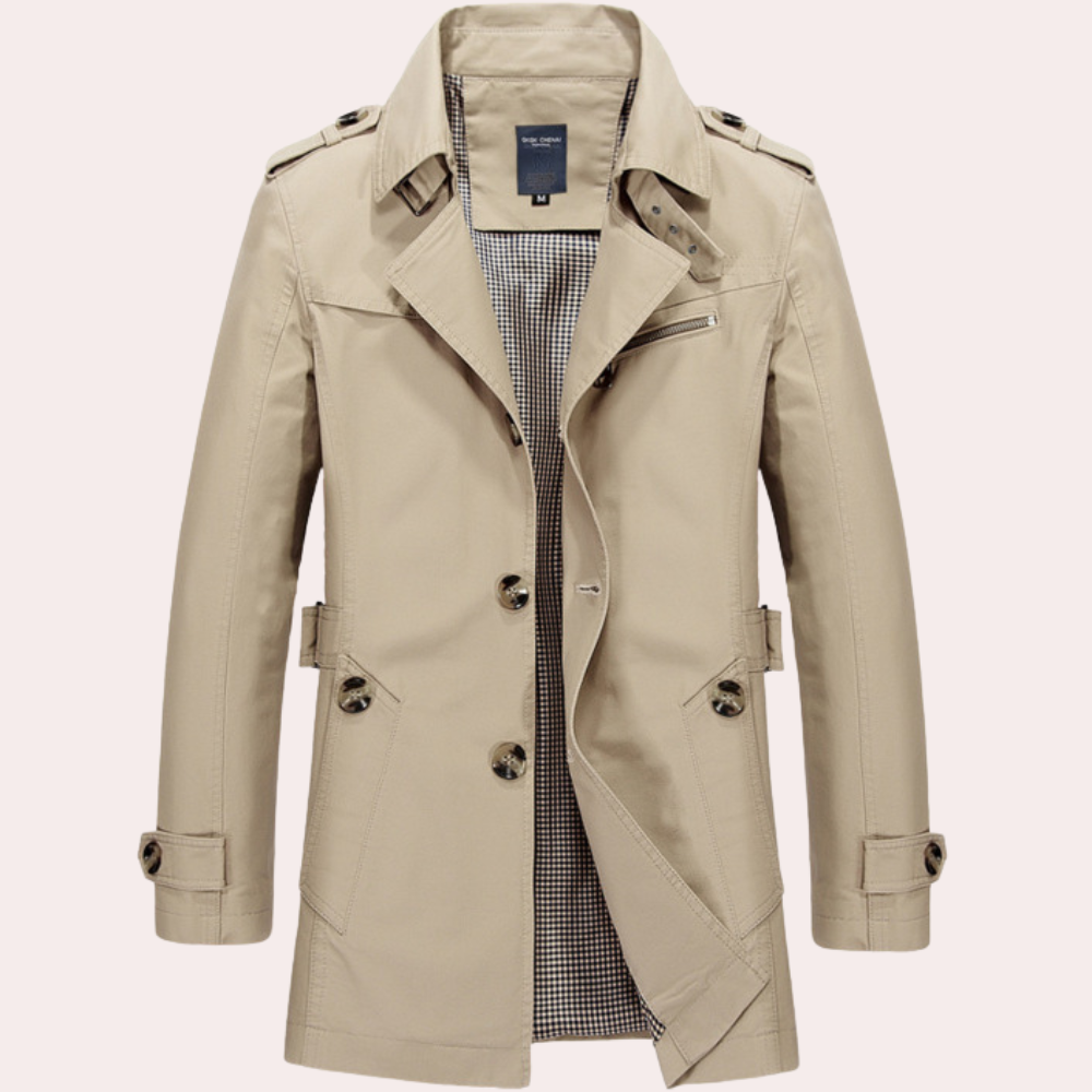 Jasper Men's Trench Coat | Elegant Winter Protection 3