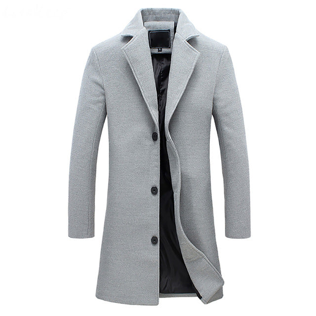 Jasper Men's Winter Coat | Insulated Trench Style, Classic Elegance 1