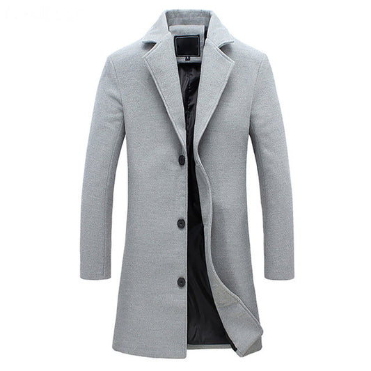 Jasper Men's Winter Coat | Insulated Trench Style, Classic Elegance 1