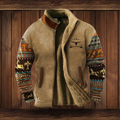 Jasper Men's Winter Coat | Thick Patterned Design 0