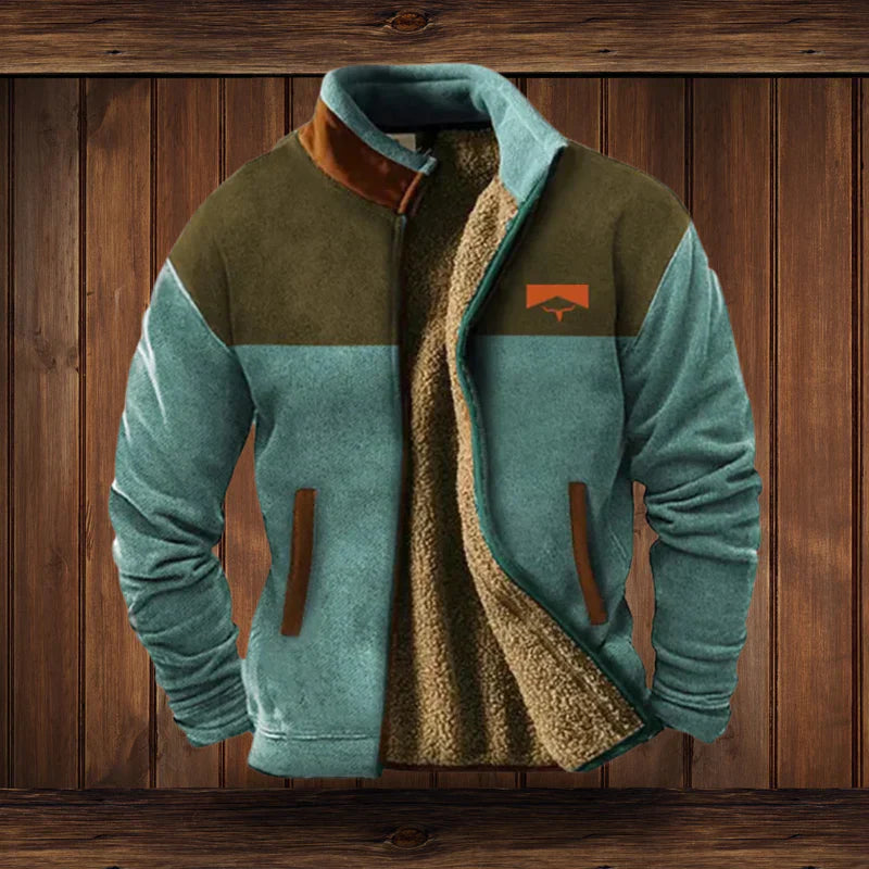 Jasper Men's Winter Coat | Thick Patterned Design 6