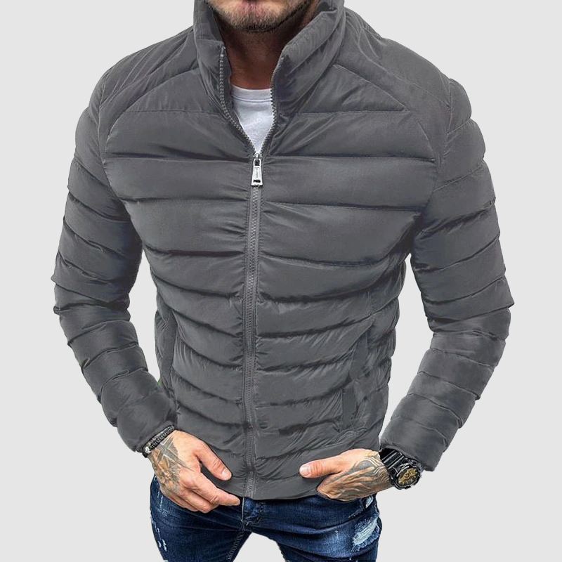 Jasper Men's Winter Jacket | Slim Fit, Quilted Design 2