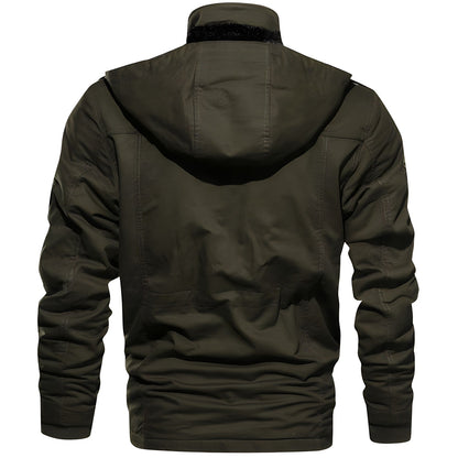 Jay Men's Military Jacket | Warm Fleece-Lined, Multiple Pockets 2