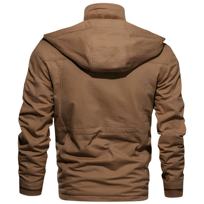 Jay Men's Military Jacket | Warm Fleece-Lined, Multiple Pockets 4