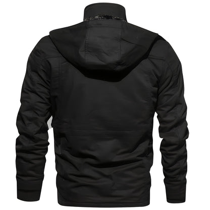 Jay Men's Military Jacket | Warm Fleece-Lined, Multiple Pockets 6